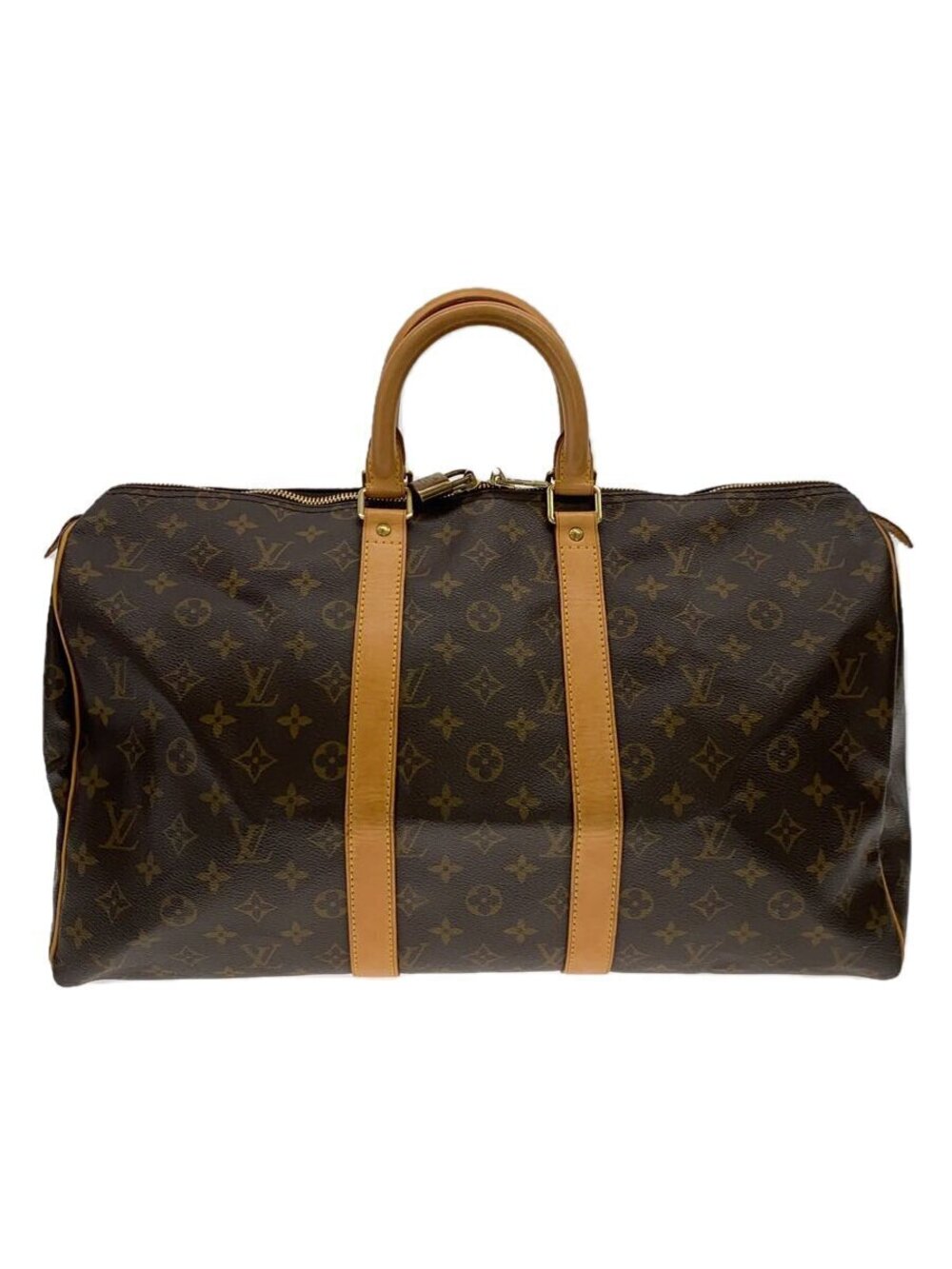 LOUIS VUITTON Keepall Bandouliere Monogram Canvas Brown